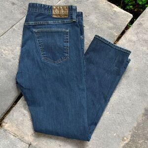 Adriano Goldschmied AG The Graduate Distressed Dark Denim Jeans Mens 40 x 34